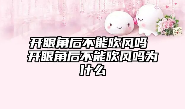 開眼角后不能吹風嗎 開眼角后不能吹風嗎為什么